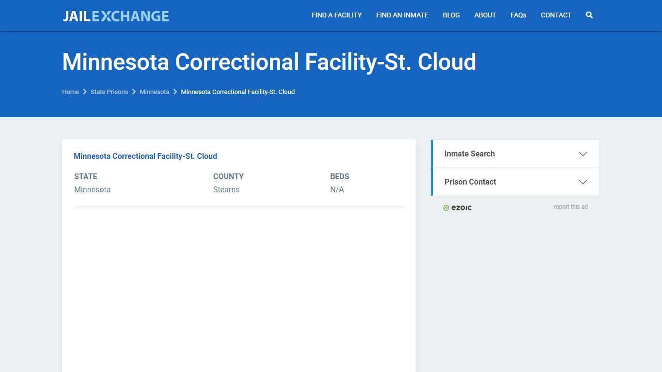 Minnesota Correctional Facility-St. Cloud Prisoner Search ...